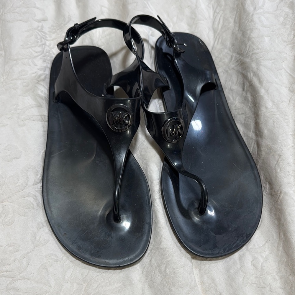 Michael Kors Black Sandals with Ankle Strap